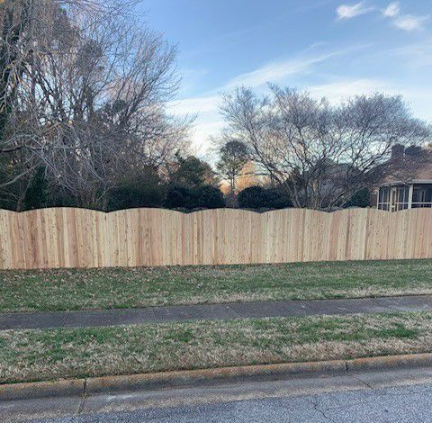 Chain Link Fence in Front of a House — Suffolk, VA — Action One Fence & Deck 