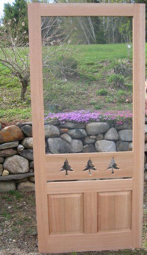 Custom Crafted Decorative Wood Doors | Western Maine Screen Doors