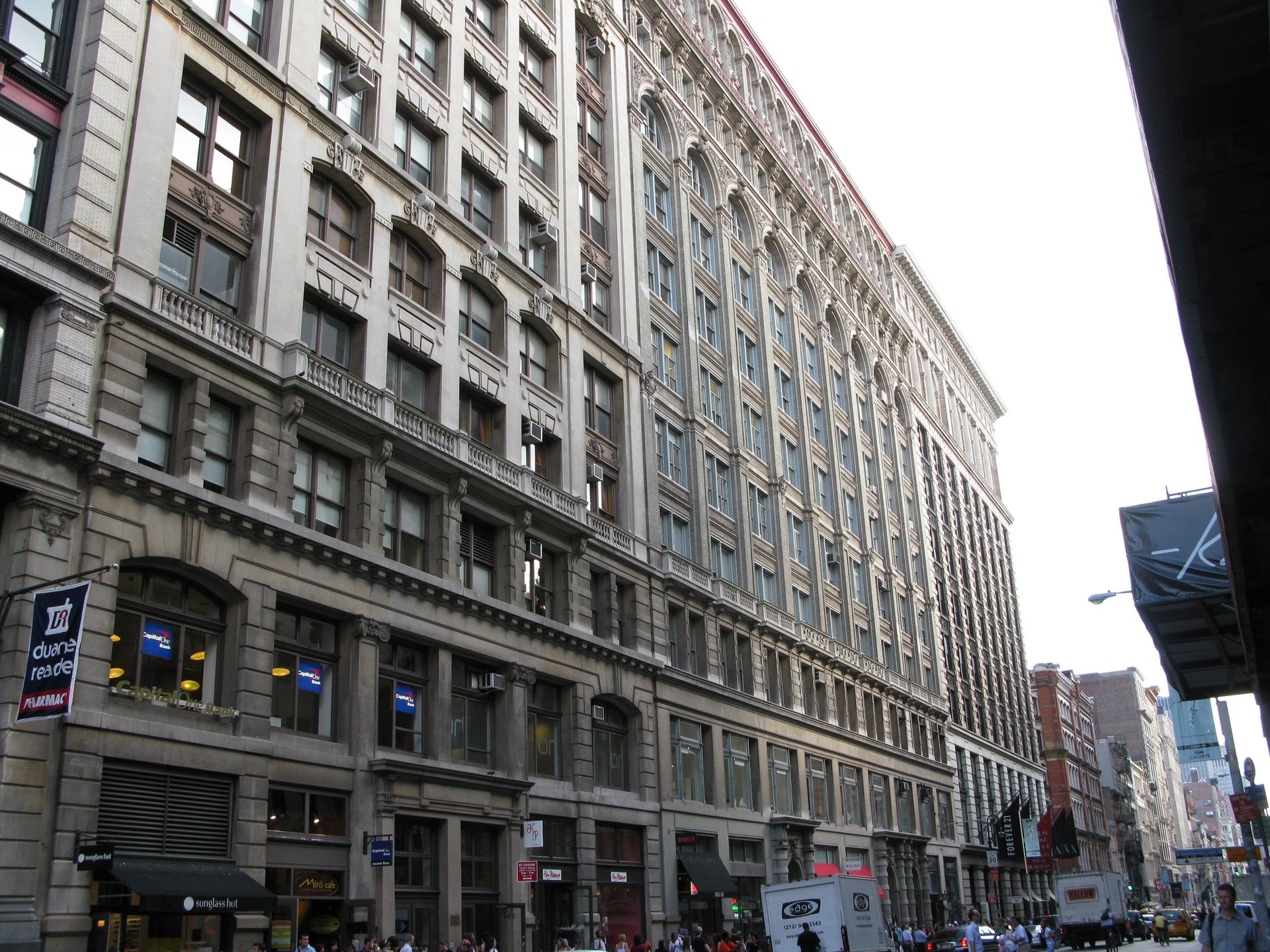 Black storefront with 