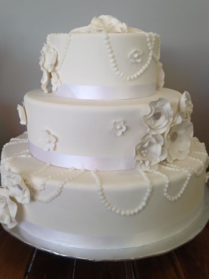 White Wedding Cake — Beverly, MA — Flour(ish) Bake Shoppe