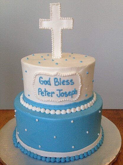 Cake With Cross On Top — Beverly, MA — Flour(ish) Bake Shoppe