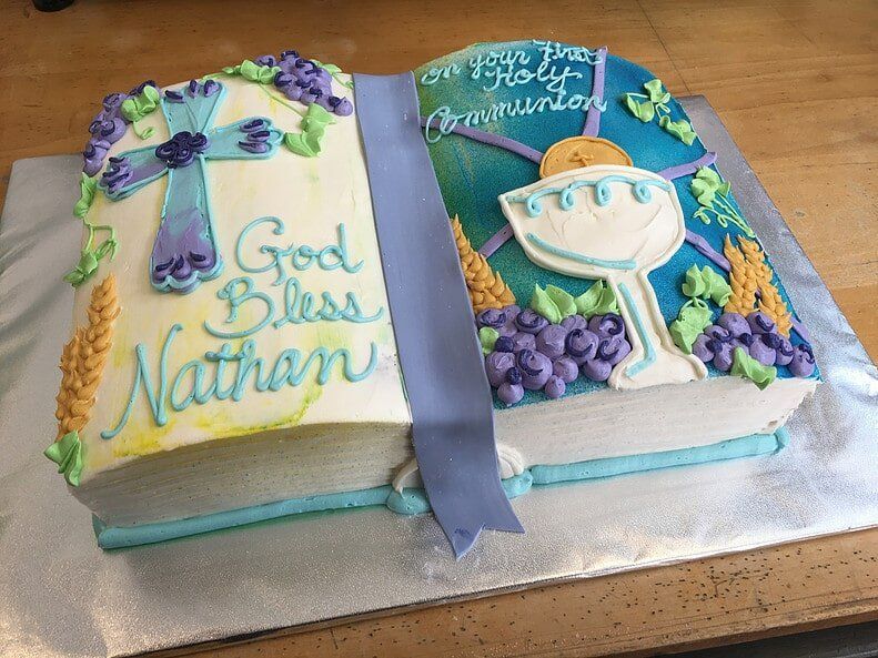 Custom Religious Cake — Beverly, MA — Flour(ish) Bake Shoppe