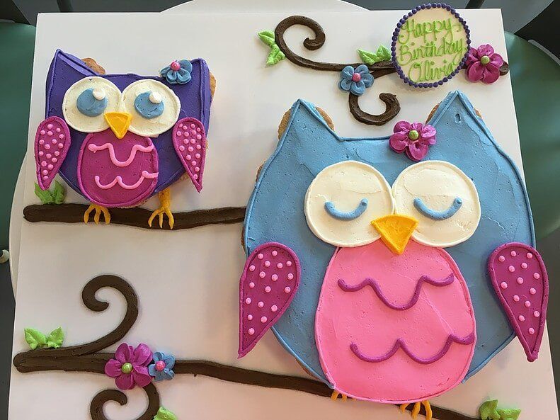 Owl Cupcake Cake — Beverly, MA — Flour(ish) Bake Shoppe