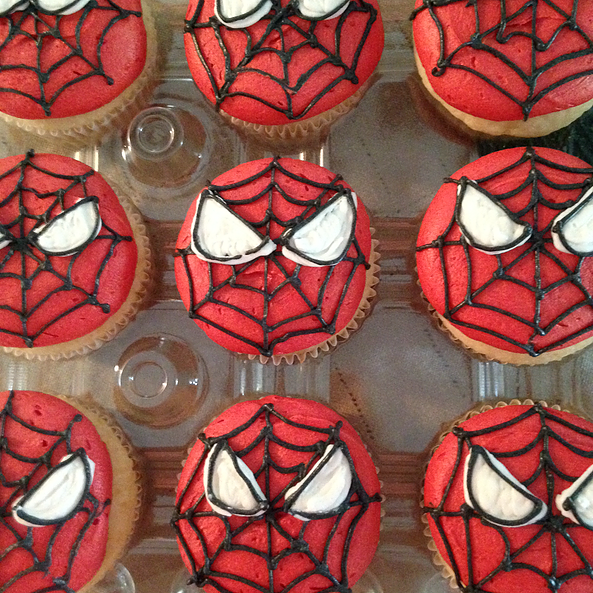 Spiderman Cupcakes — Beverly, MA — Flour(ish) Bake Shoppe