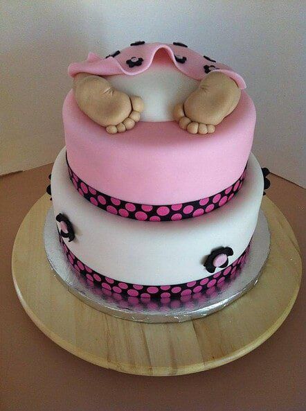 Custom Baby Shower Cake — Beverly, MA — Flour(ish) Bake Shoppe