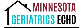 Minnesota Geriatrics ECHO text under the roof line of a home