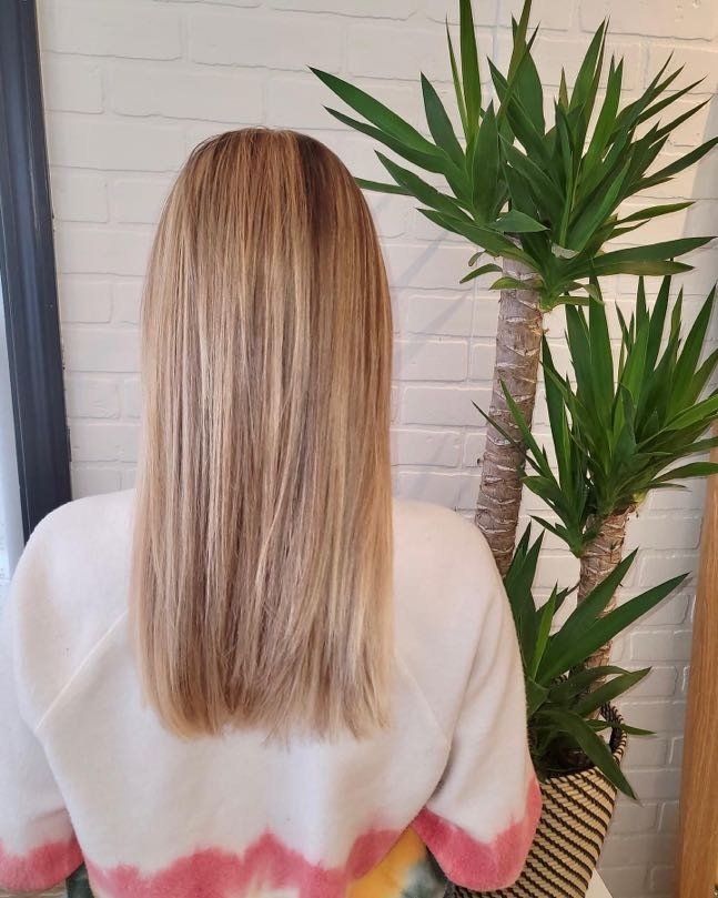 blonde full highlight refresh