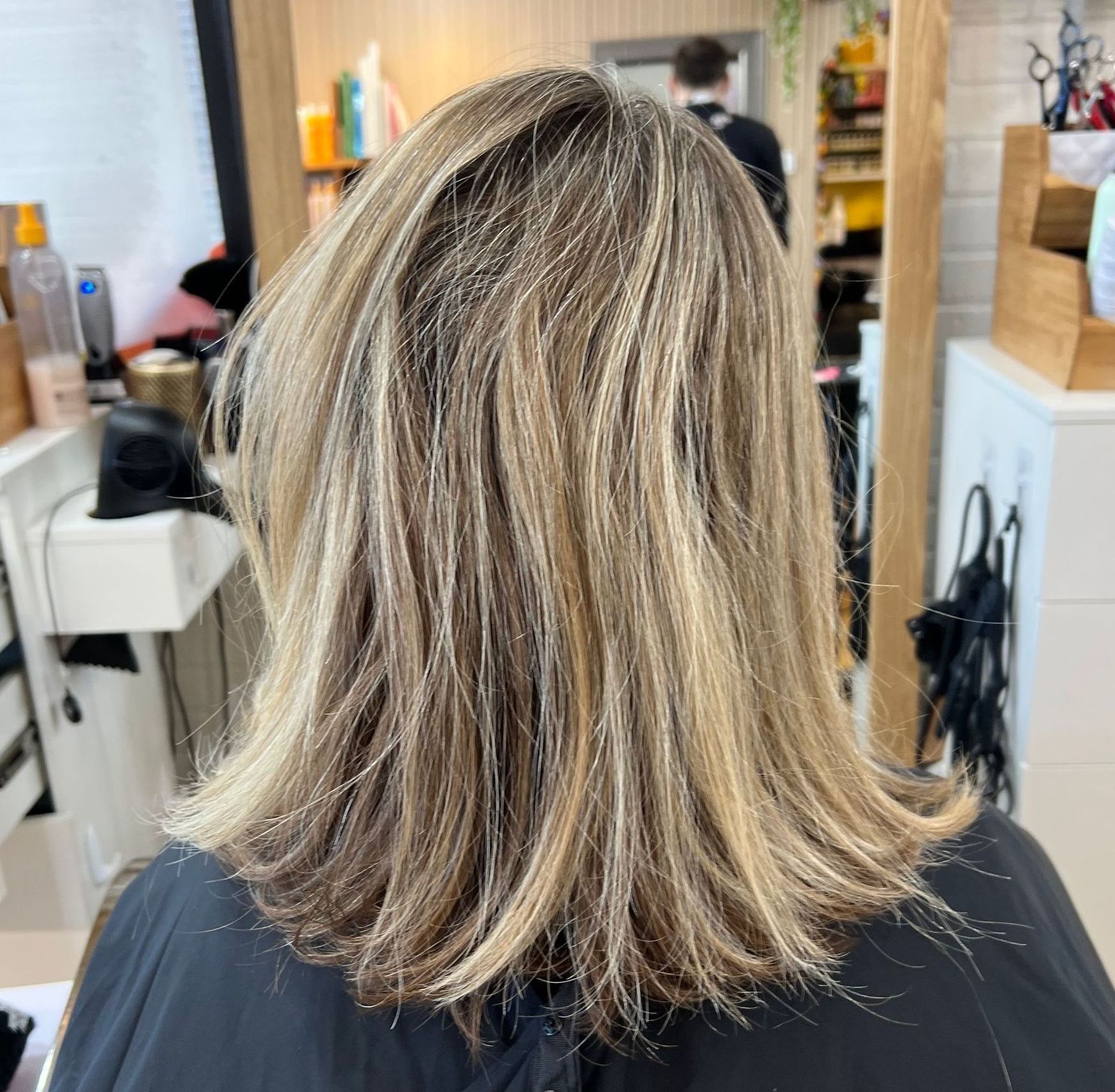 Hair before a keratin treatment service