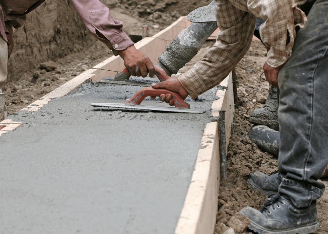 custom concrete walkway