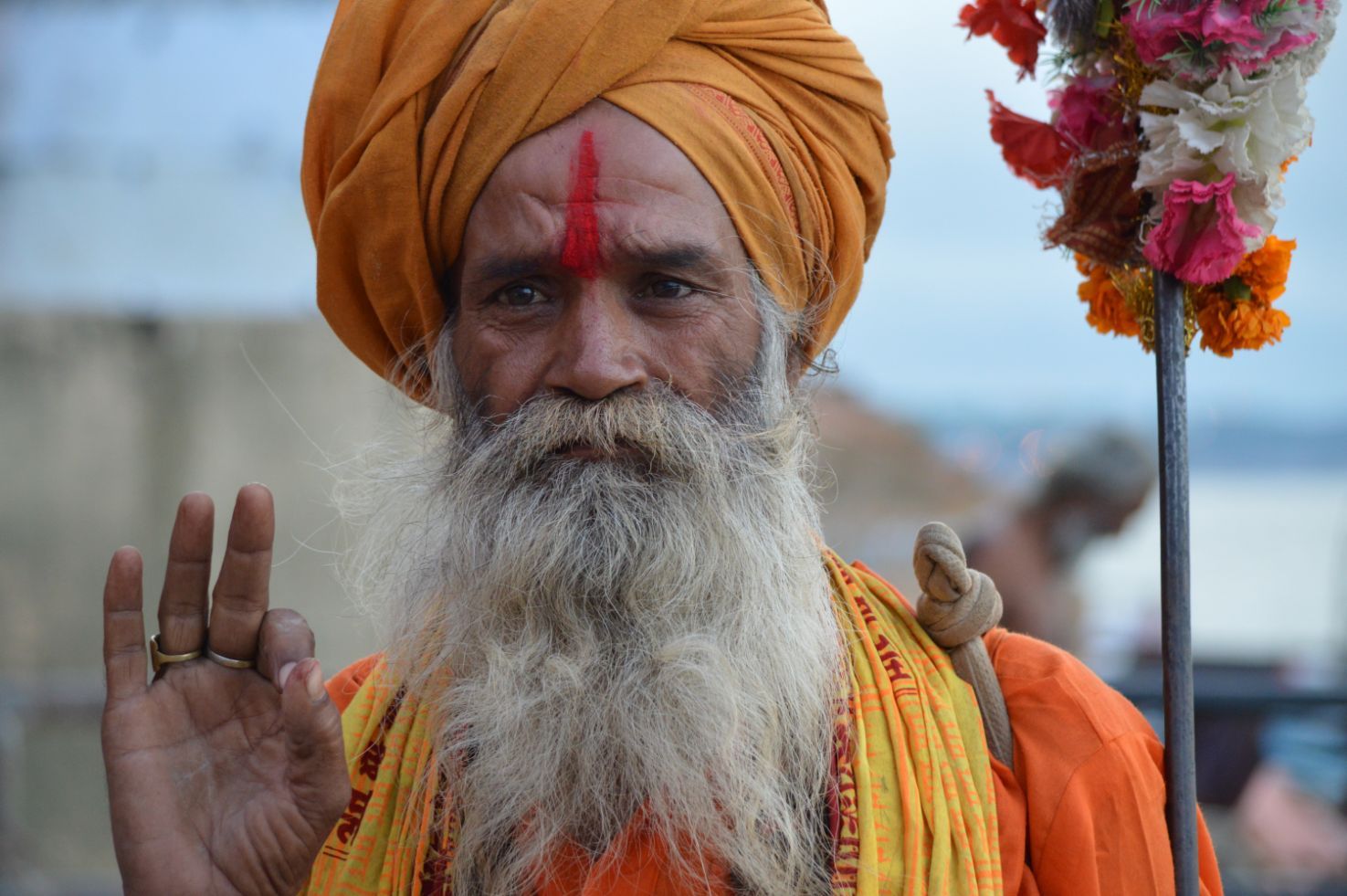 Holy men at Varanasi 4