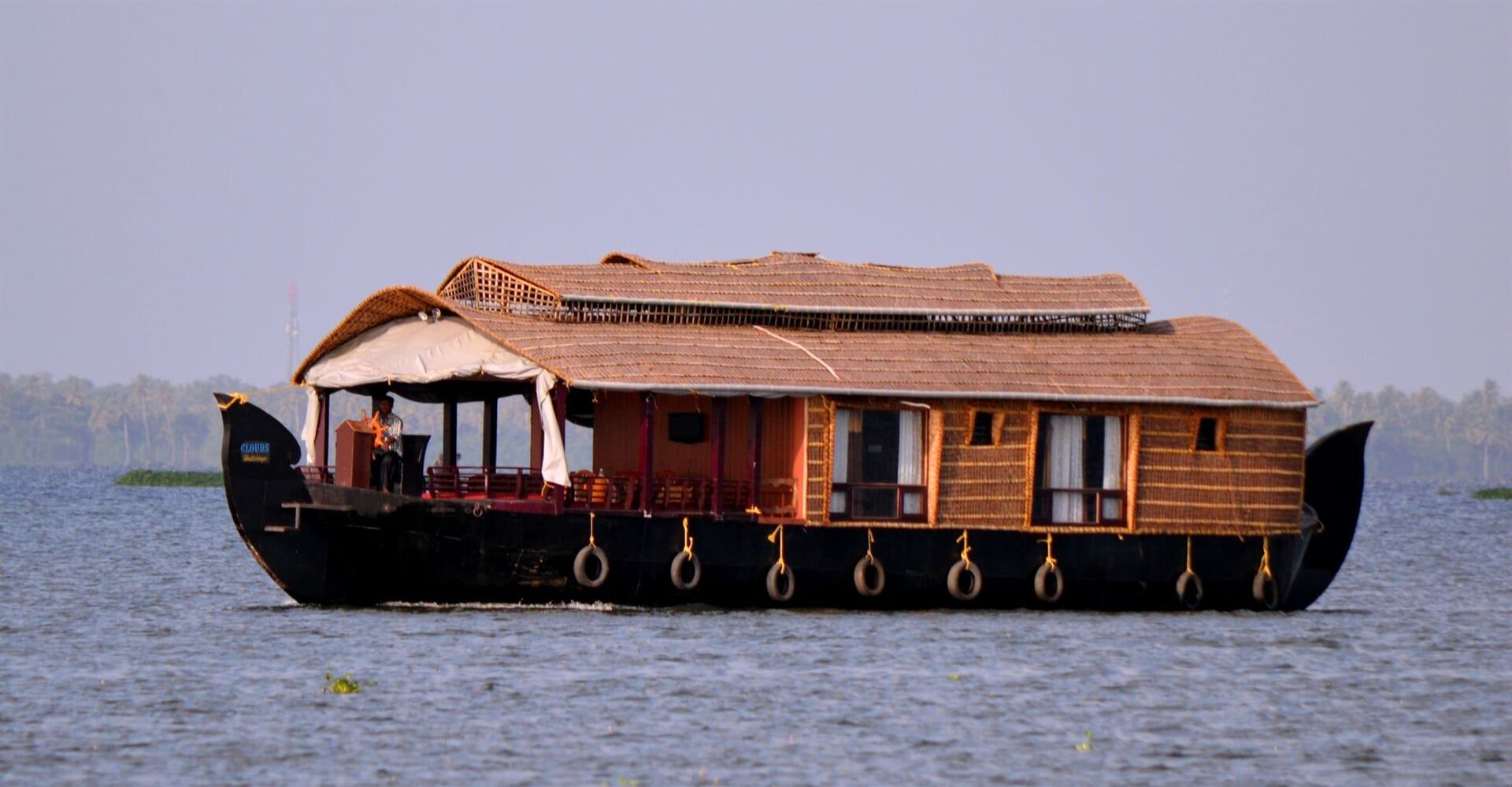 Kettuvallum, a typical house boat in Kerala