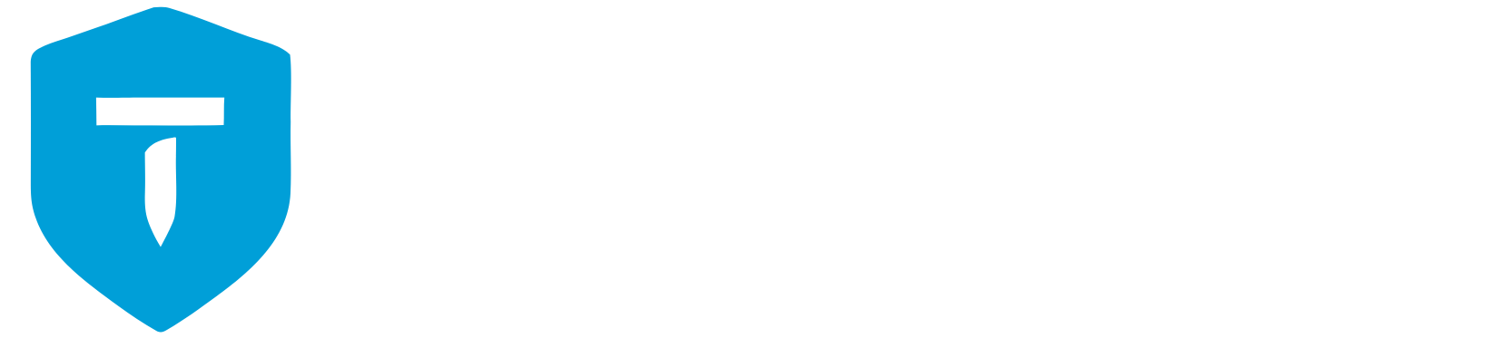 Blue shield icon with a white 