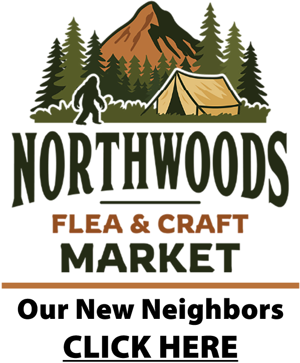 The Main Logo For The Northwoods Flea & Craft Market.