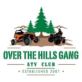 The full-color Over The Hills Gang ATV Club logo for Crow Wing County, MN. Full-color Over The Hills Gang ATV Club logo for Crow Wing County, MN.