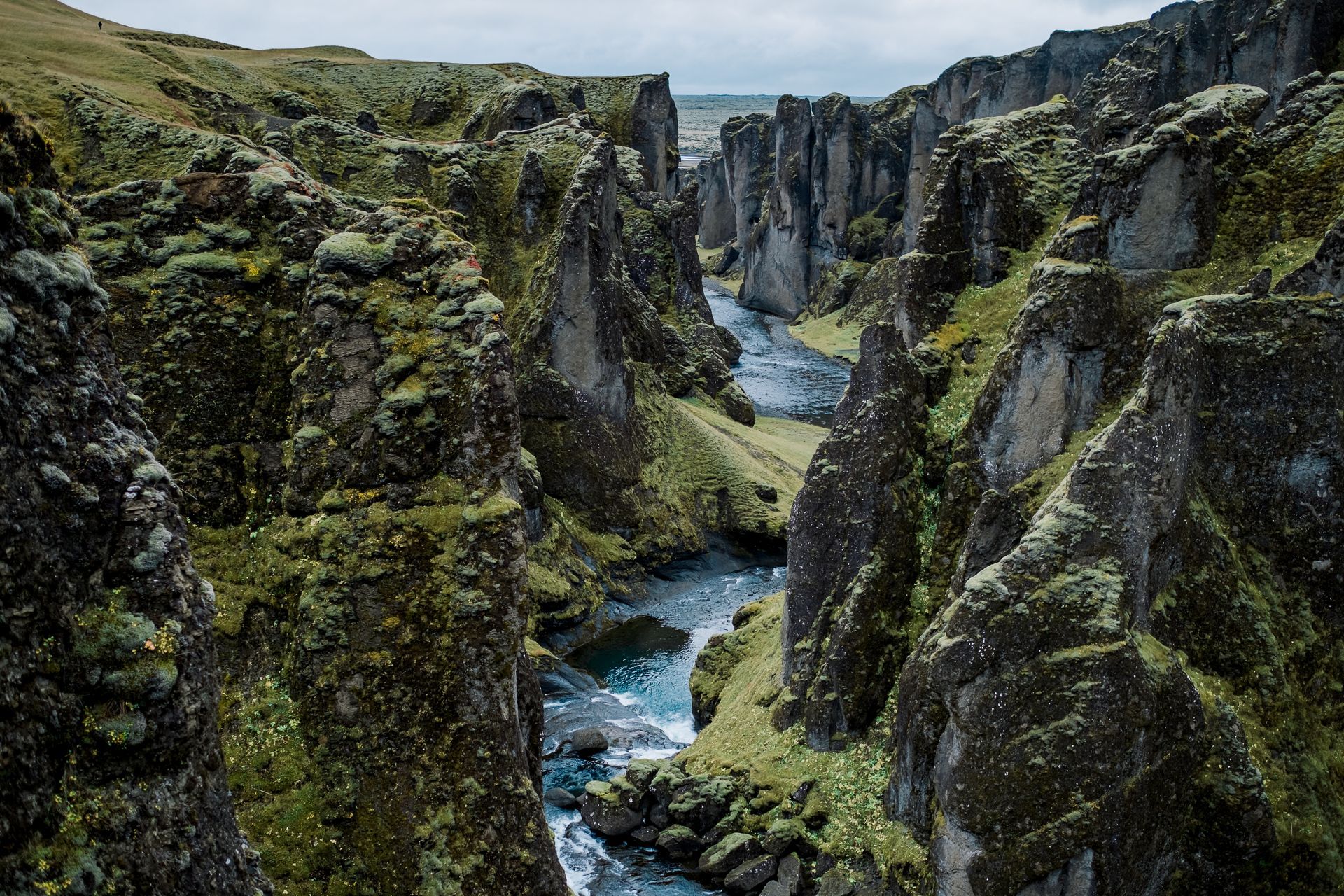 Fjaðrárgljúfur canyon in Iceland