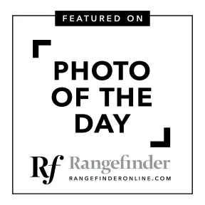 The logo for photo of the day is featured on rangefinder.