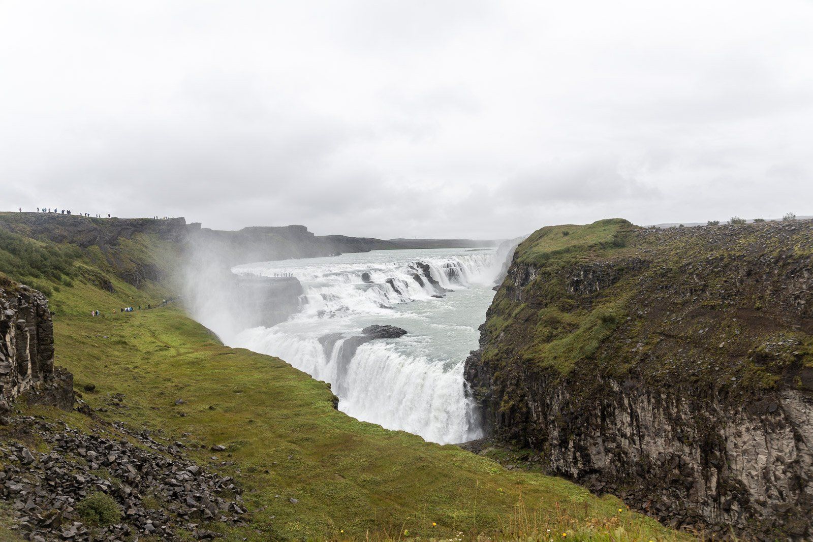 Gullfoss waterfall elopement in Iceland