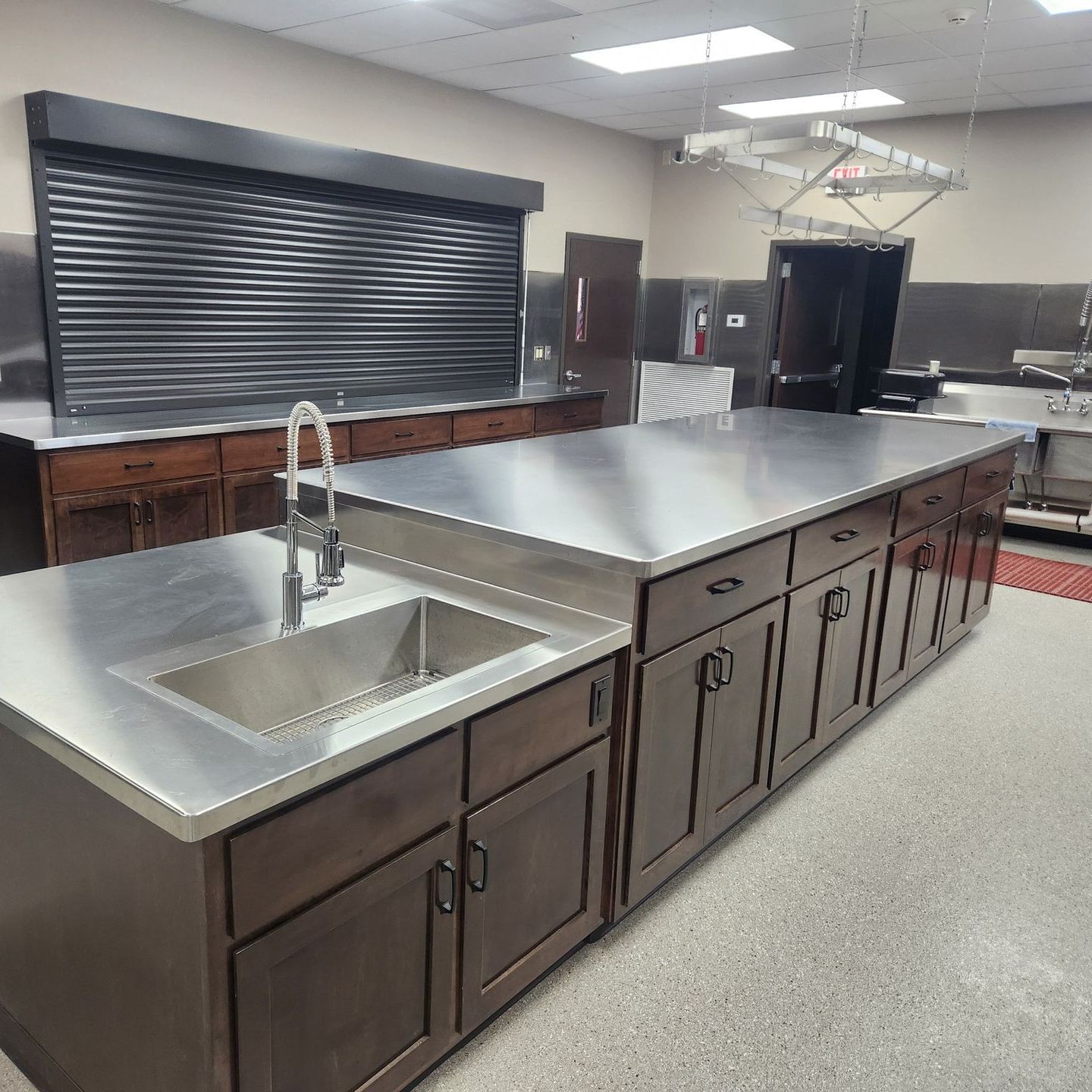 A Custom Fabricated Metal Kitchen. Hulett Performed the Sheetmetal Fabrication in Missouri.