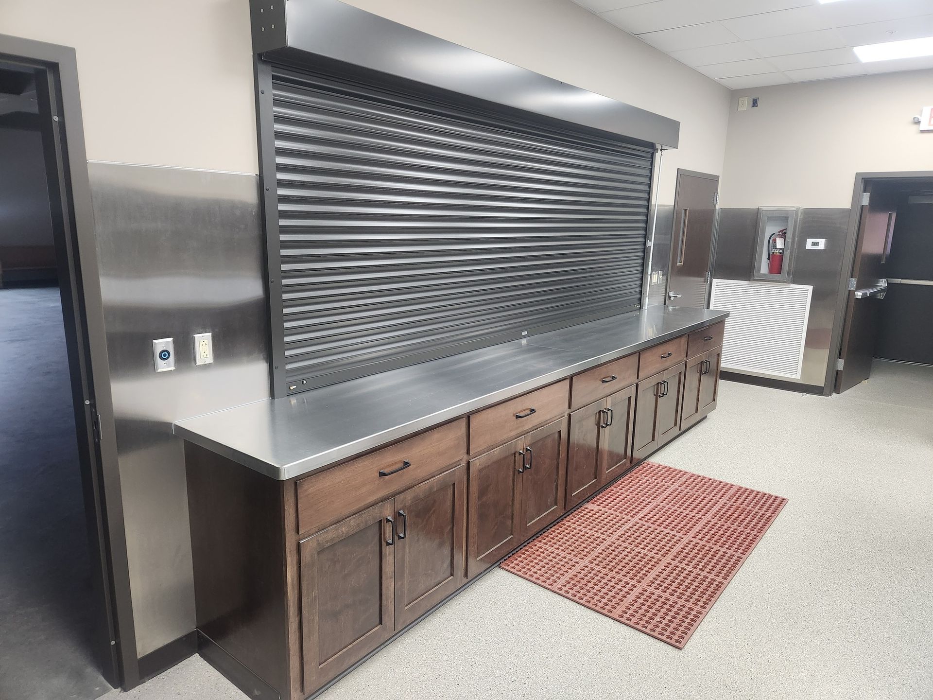 A Custom Designed Sheet Metal Garage Window for a Missouri Business. Hulett Designs Custom Solutions