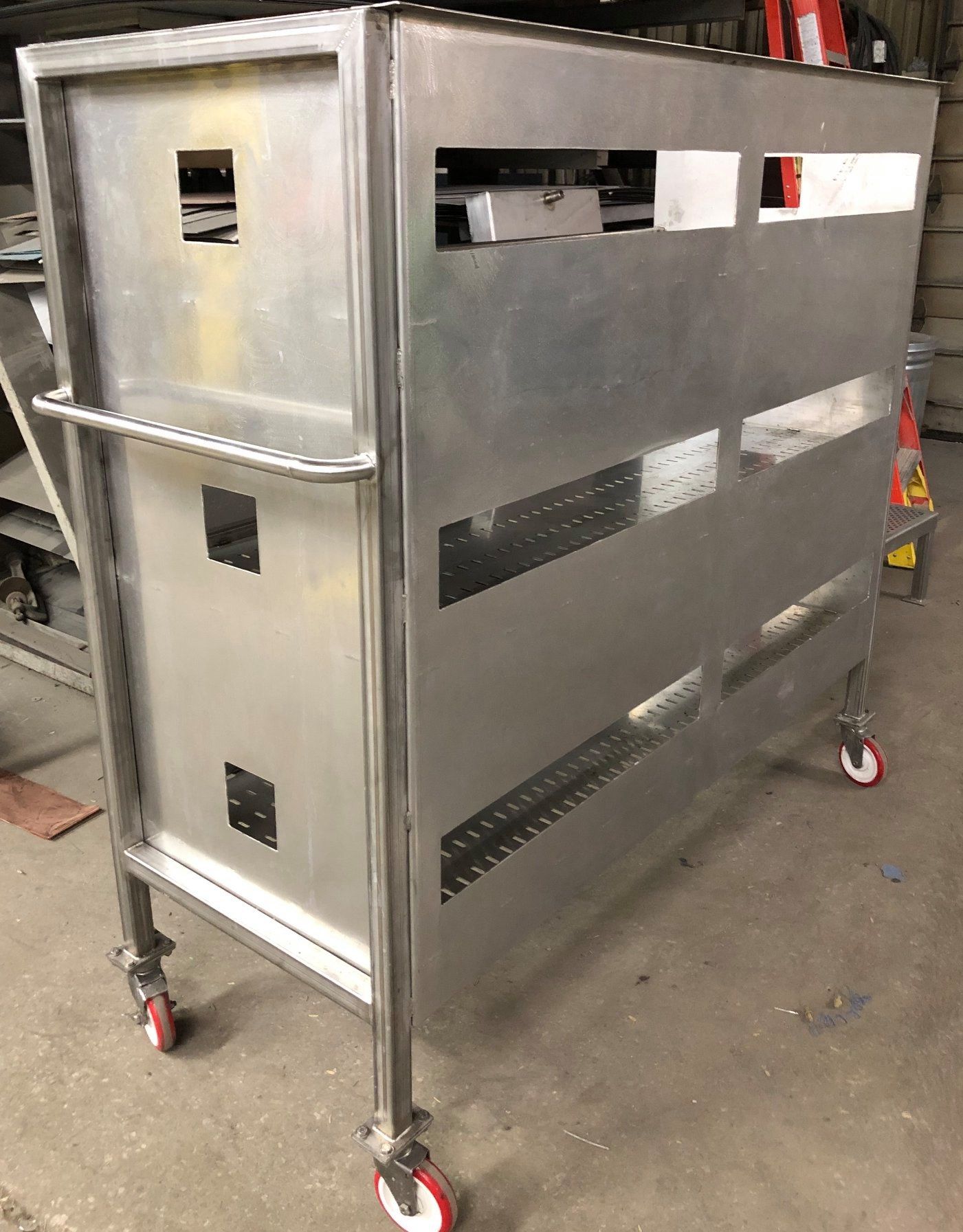 Custom Metal Fabrication Work for Hulett Heating & Air Conditioning Company in Missouri.