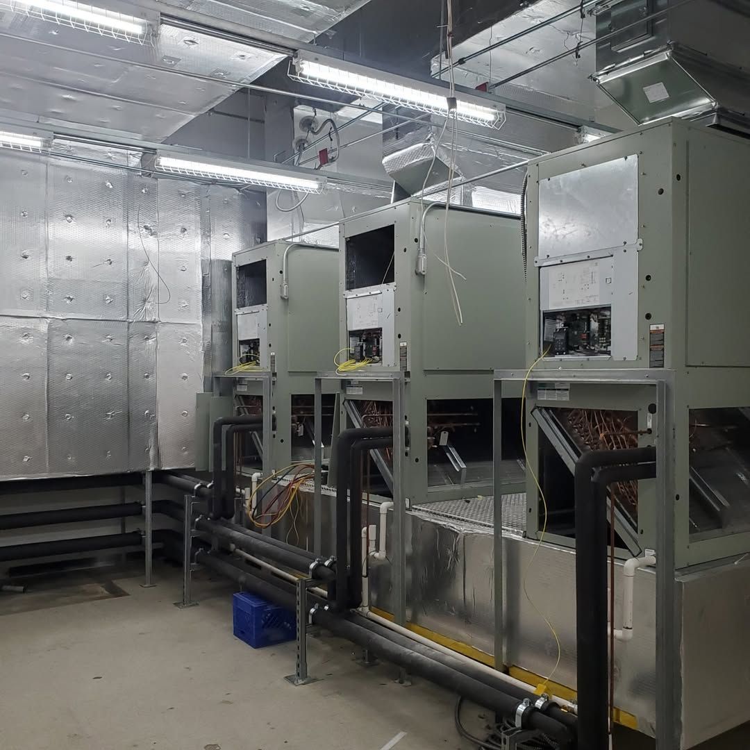 HVAC Equipment Being Prepared for Installation at Harry Truman Memorial Hospital in Missouri.