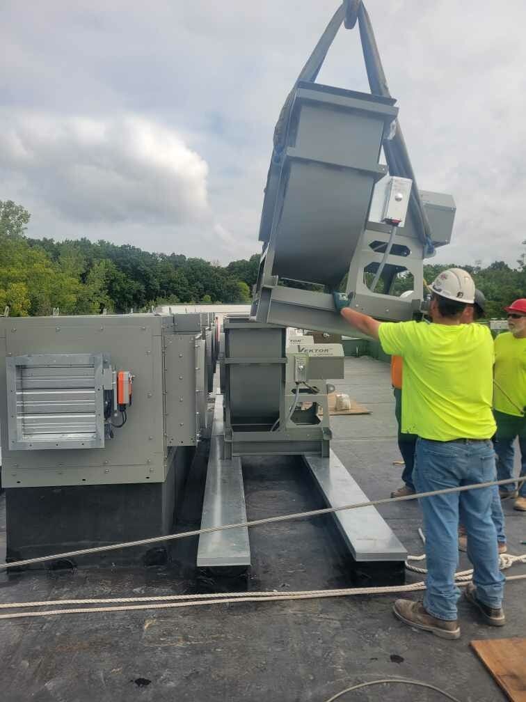 Hulett Contractors Working on an Install at the MU Research Reactor in Columbia, Missouri.