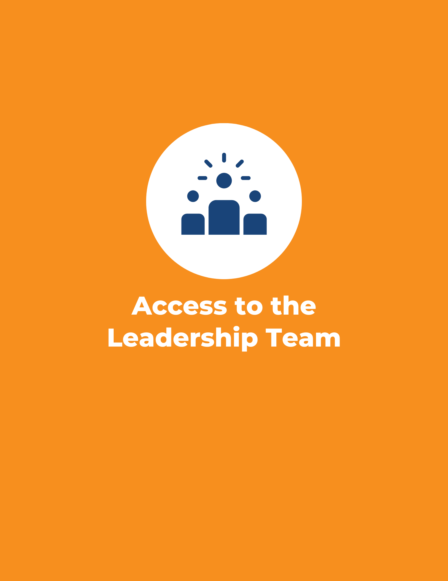 Stax offers access to the leadership team