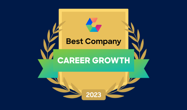 Award for ranking on Comparably's Best Company for Career Growth list