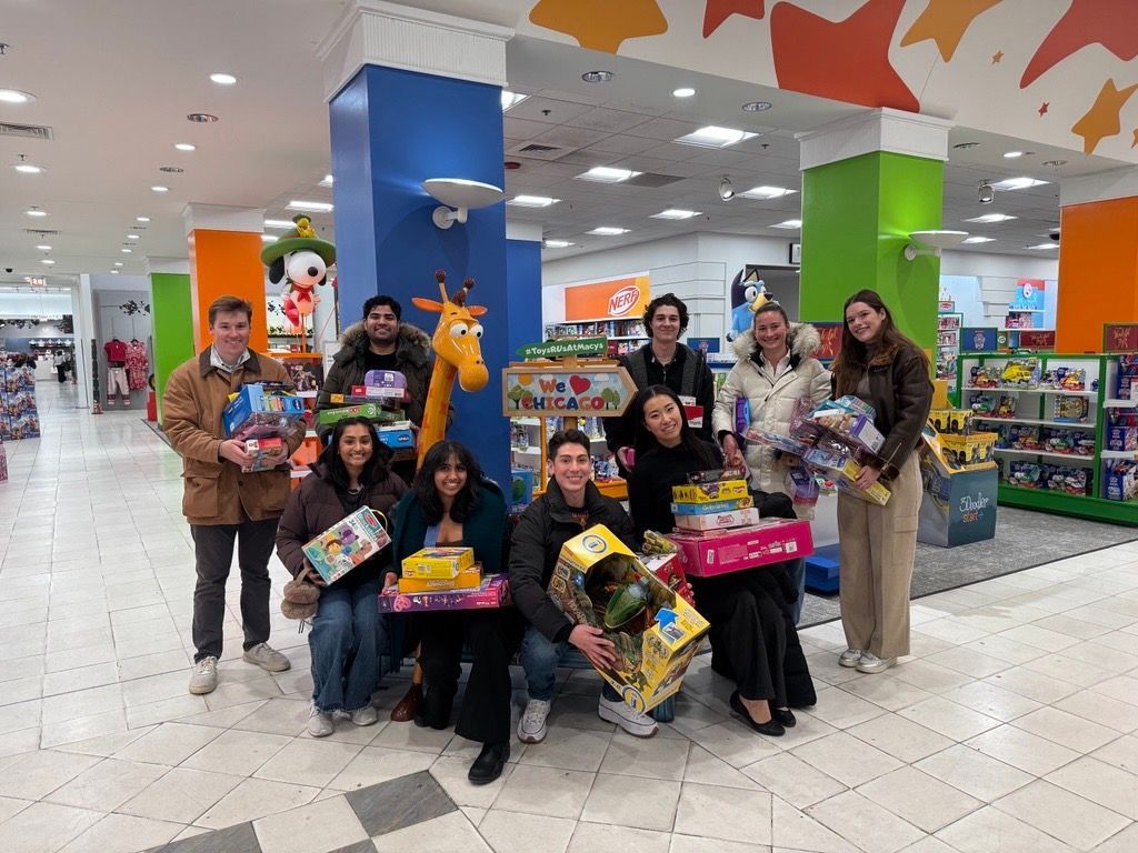 Stax gathering toys for local charities.