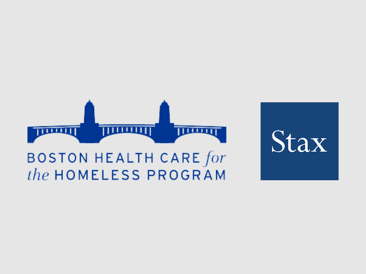 post thumbnail showcasing Boston Healthcare for the Homeless Program and Stax logos