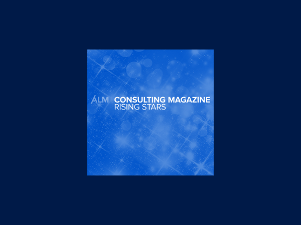Image of Stax's ALM Consulting Magazine Rising Stars Award.