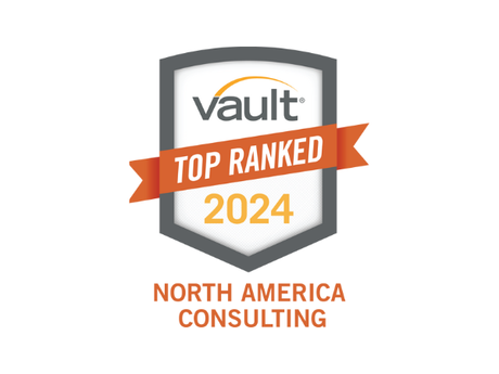 Stax was voted a top ranked consulting firm in 2024 by Vault