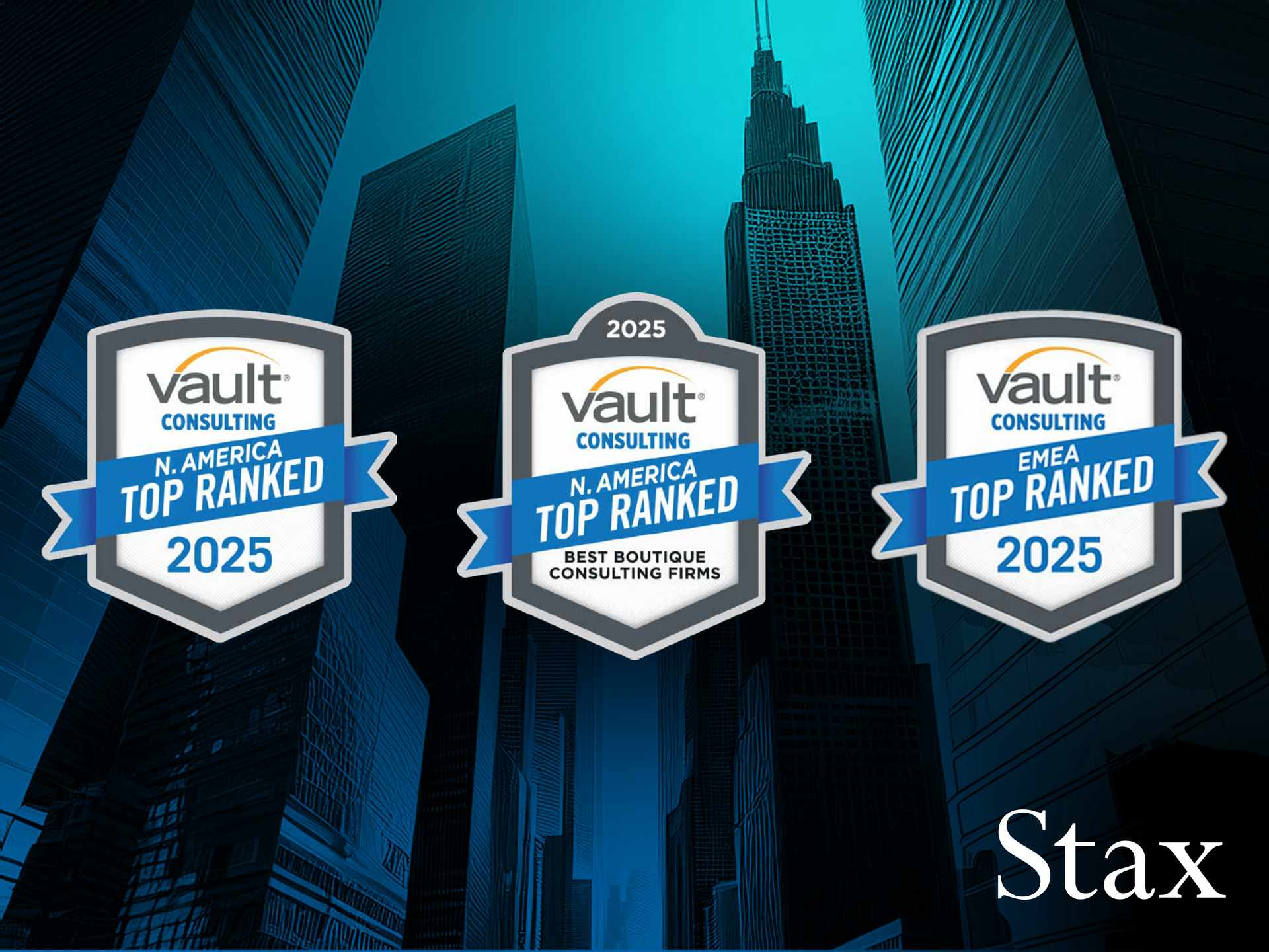 Stax Recognized on Vault Consulting Top 50 for the Third Year