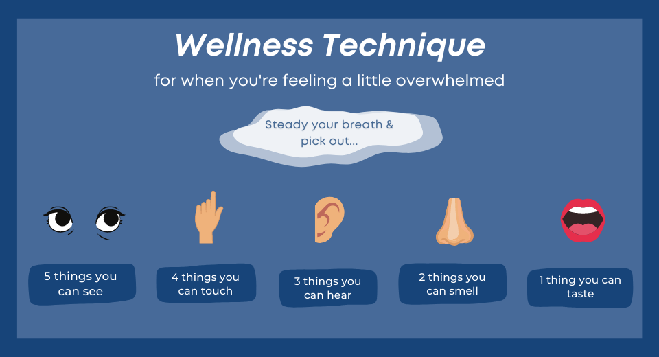 A wellness technique for when you're feeling overwhelmed.