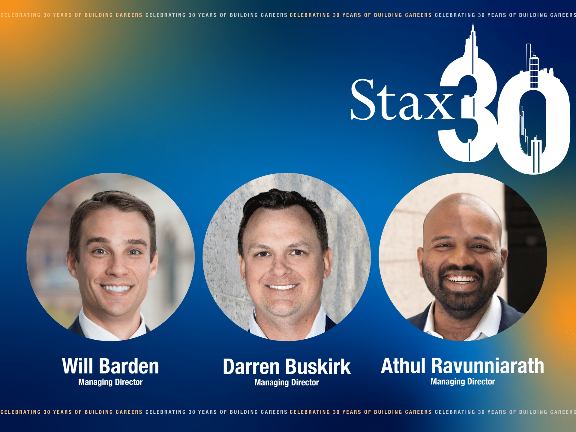 Stax Promotes Three Exceptional Leaders to Managing Director