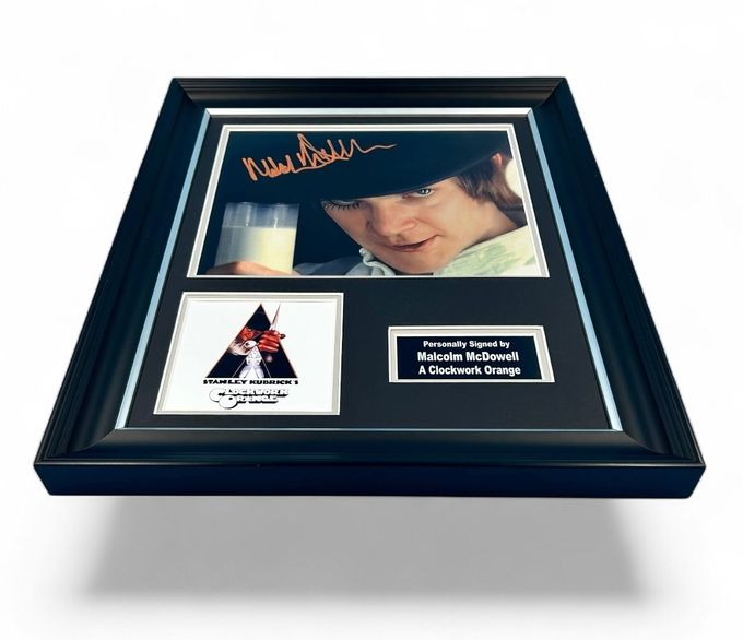 Malcolm McDowell, A Clockwork Orange, Hand Signed, Autographed, Photo, Movie Memorabilia