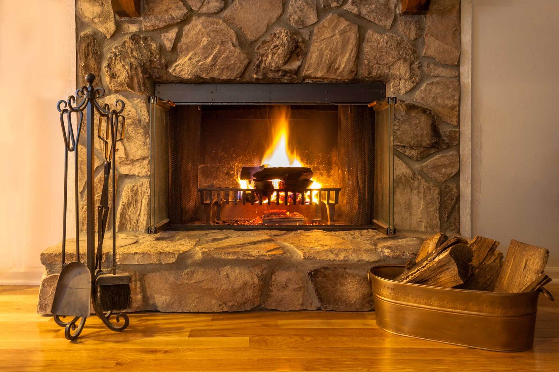 Stunning fireplace — Truckee, CA — The Rock Garden