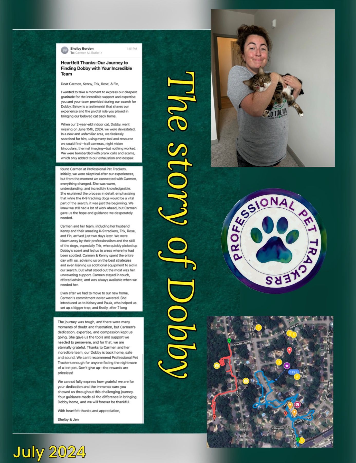 Review Fourteen — Stephens City, VA — Professional Pet Trackers