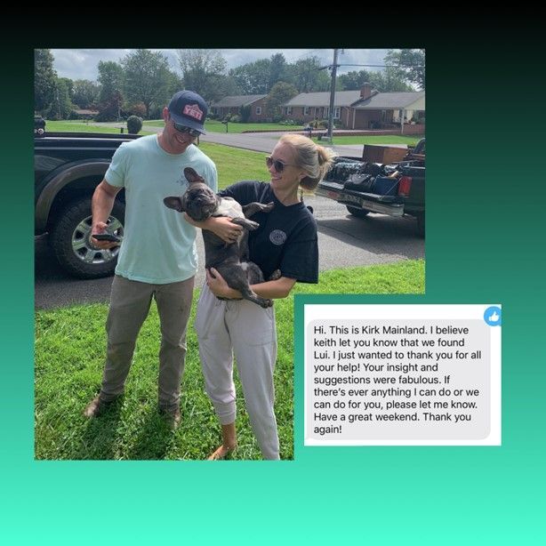 Review Four — Stephens City, VA — Professional Pet Trackers