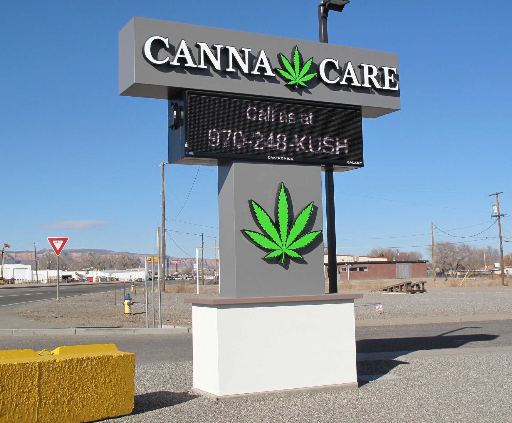 Canna Care electric sign