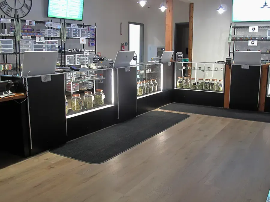 Inside Canna Care's cannabis store.