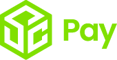 Green logo for UCO Pay, featuring a cube with the letters