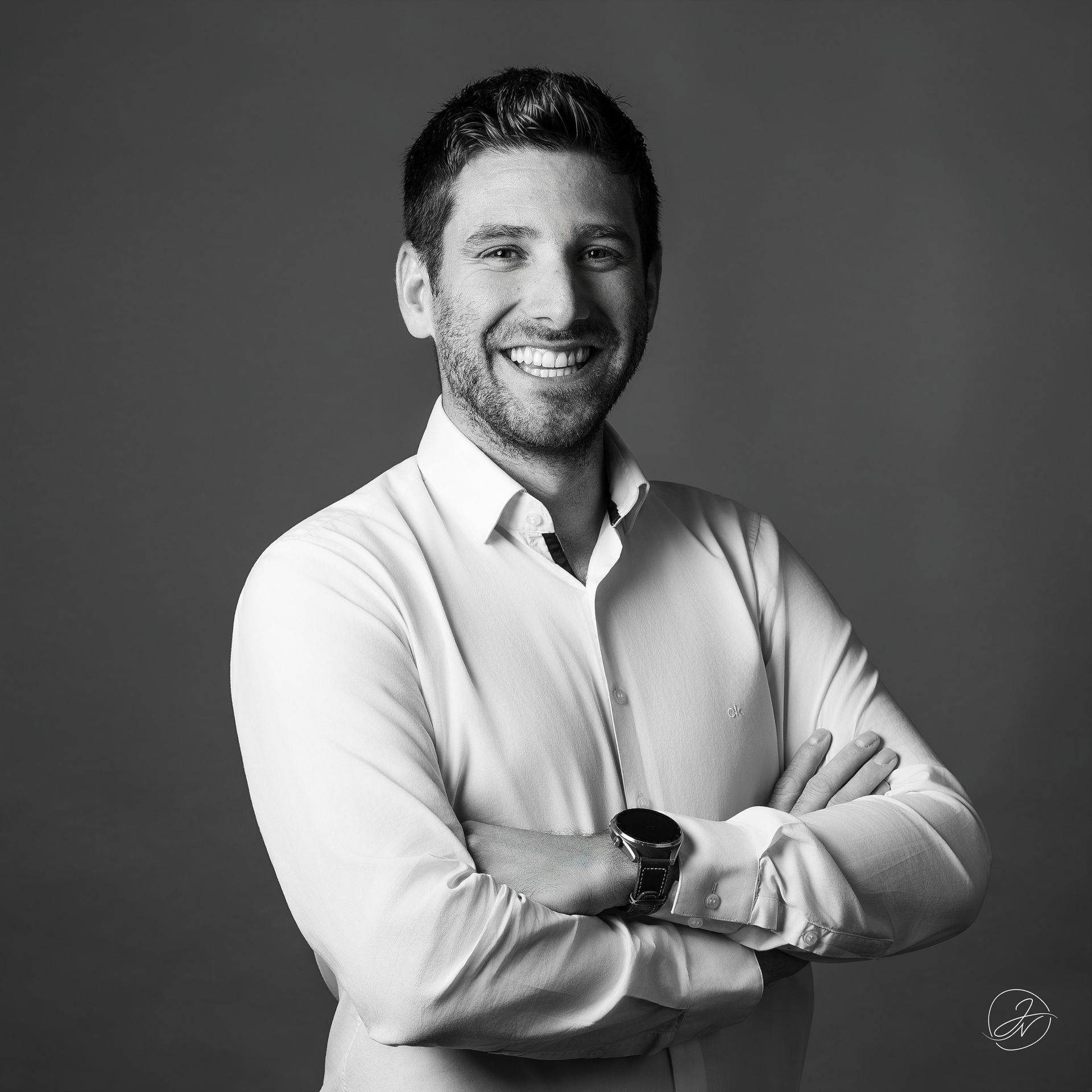 Portrait de Vincent Hibon, PDG d'ASURi, informaticien Le Havre