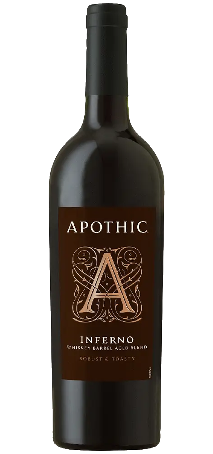 A bottle of sweet red wine with a red label on a white background.