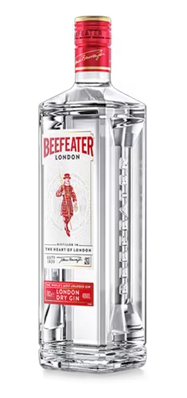 A bottle of sweet red wine with a red label on a white background.