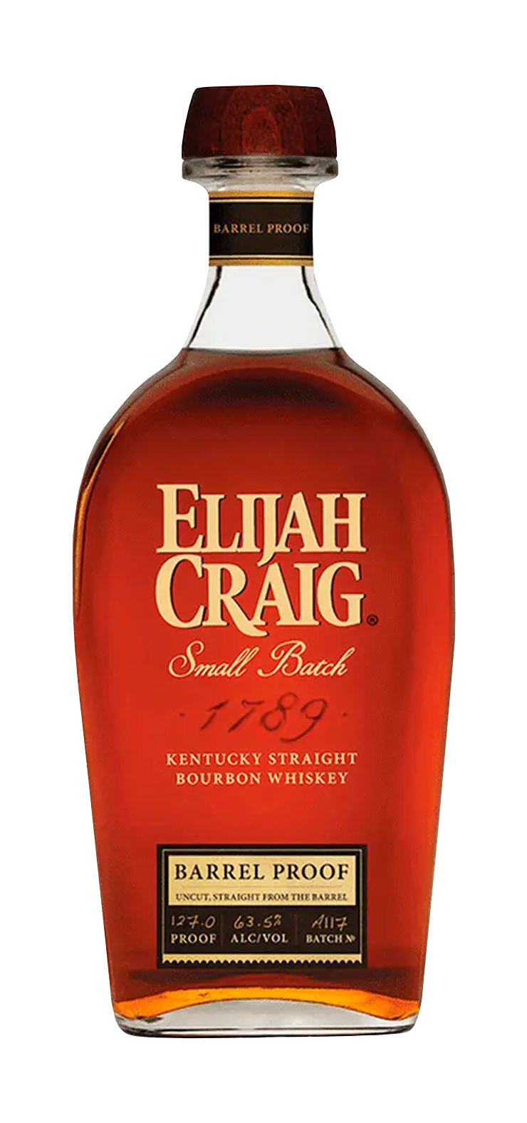 A bottle of sweet red wine with a red label on a white background.