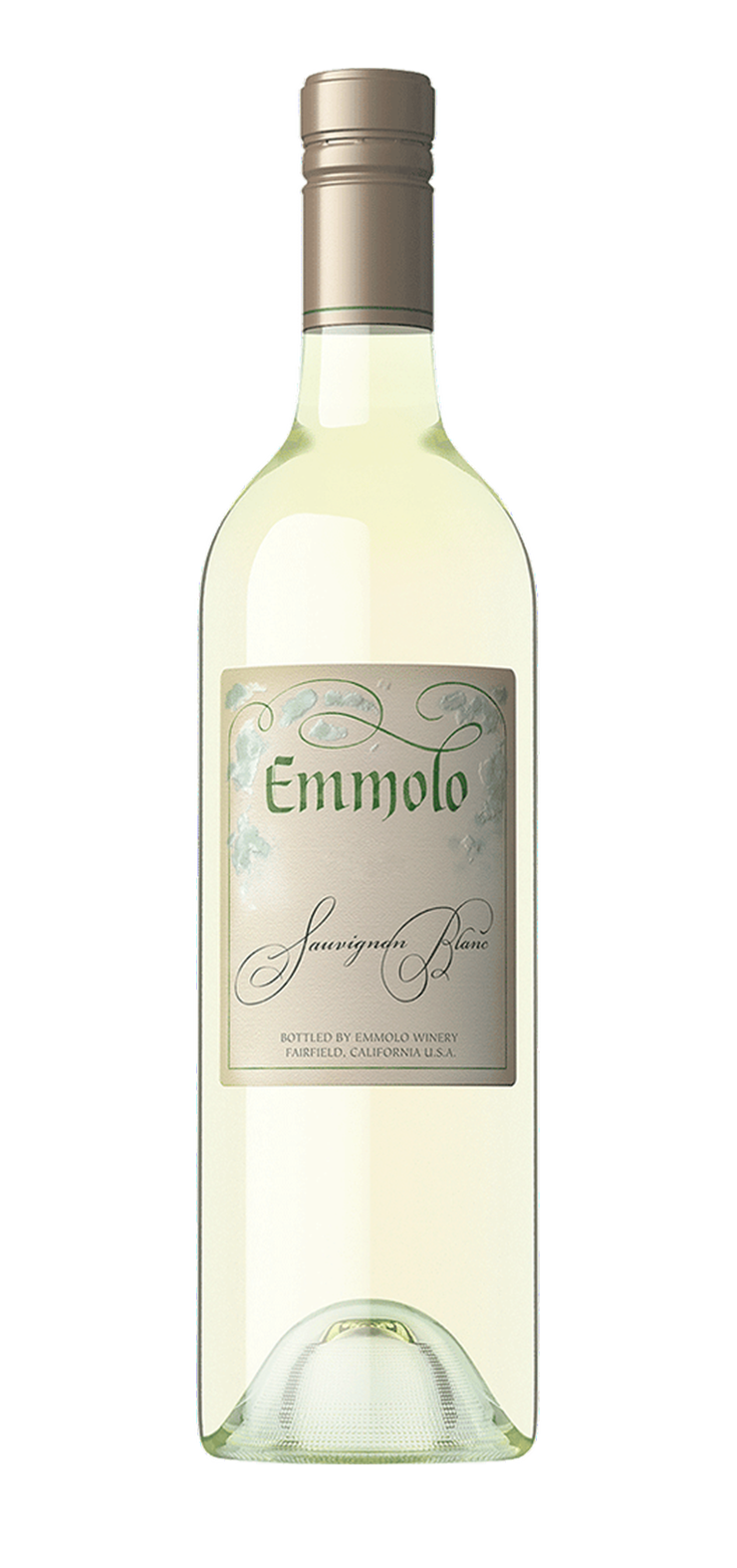 A bottle of chianti wine on a white background.