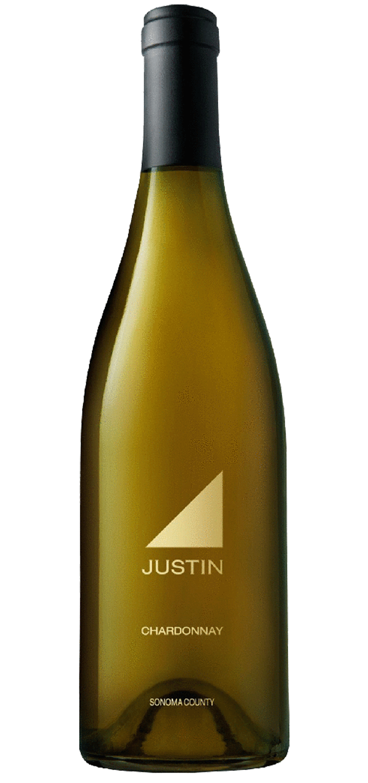 A bottle of pinot grigio wine on a white background.