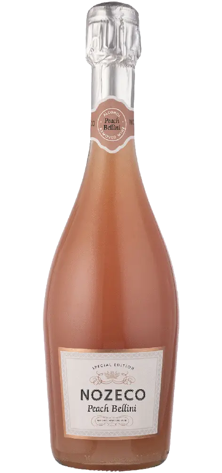 A bottle of sweet red wine with a red label on a white background.