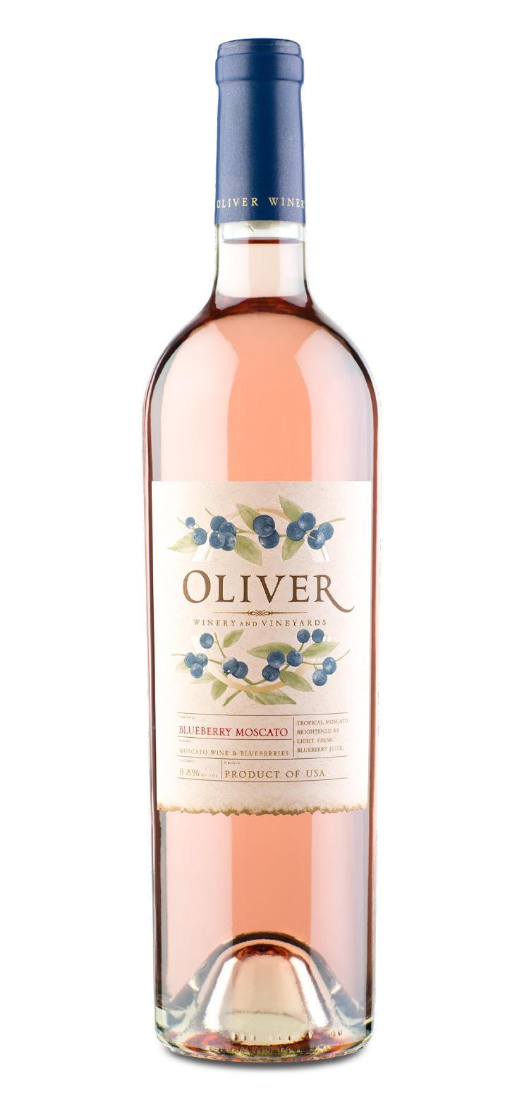 A bottle of pinot grigio wine on a white background.